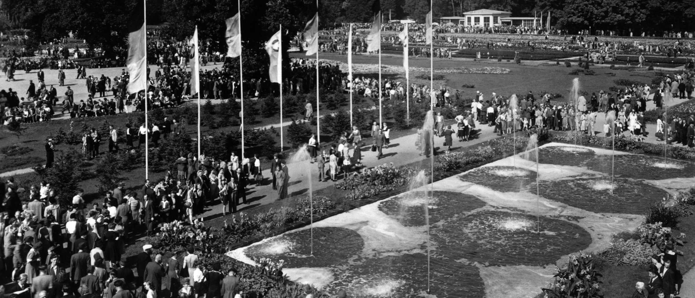 Ausstellungsgelände auf der Großen Wiese, 1953 Ausstellungsgelände auf der Großen Wiese, 1953